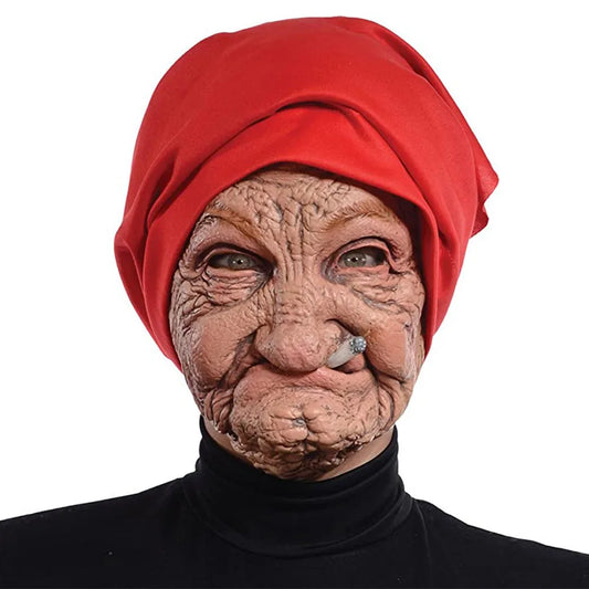 Unisex Oma-Maske für Erwachsene – Latex-Maske, Kostüme, Einheitsgröße